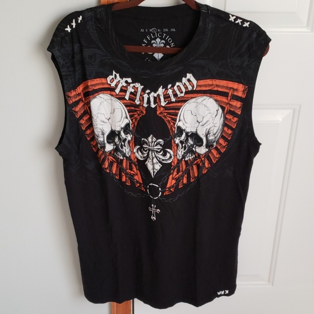 Affliction sleeveless t-shirt (muscle shirt)